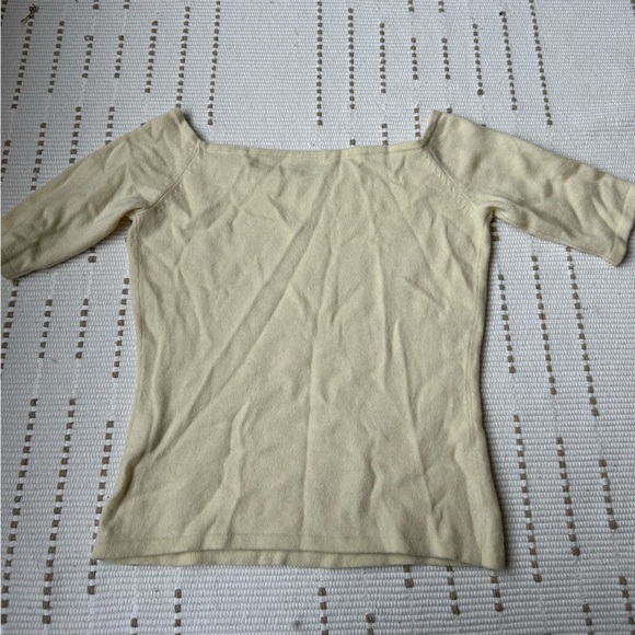 Designer vintage Chaiken and Capone pale yellow sweater top - Picture 2 of 7